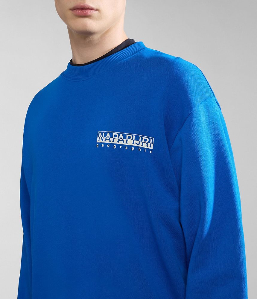 Φούτερ Napapijri Faber Sweatshirt γυναικεια μπλε | 086LRNIHF