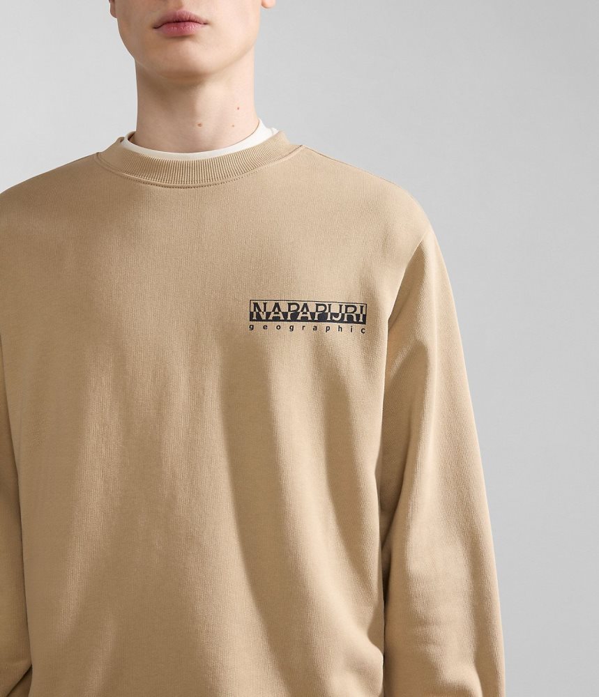 Φούτερ Napapijri Faber Sweatshirt γυναικεια Μπεζ | 653XRQVAK