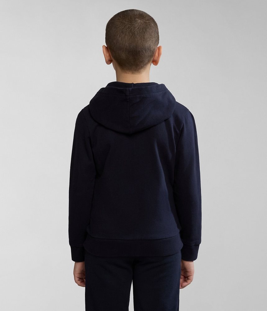 Φούτερ Napapijri Kitik Full-Zip Hoodie (4-16 YEARS) παιδικα σκούρο μπλε | 801AUFRZI