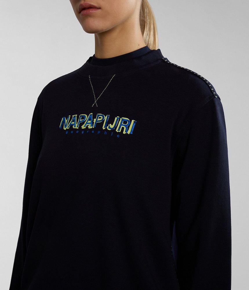 Φούτερ Napapijri Kreis Sweatshirt γυναικεια σκούρο μπλε | 369GEFXQY