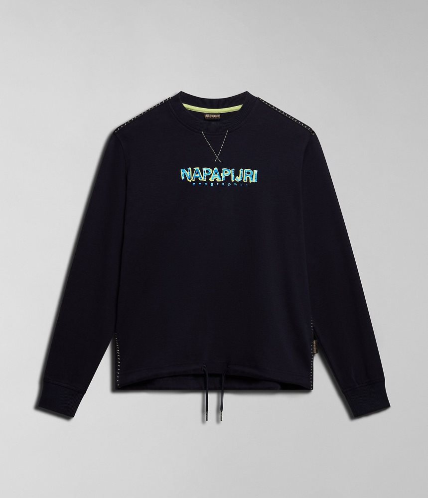 Φούτερ Napapijri Kreis Sweatshirt γυναικεια σκούρο μπλε | 369GEFXQY