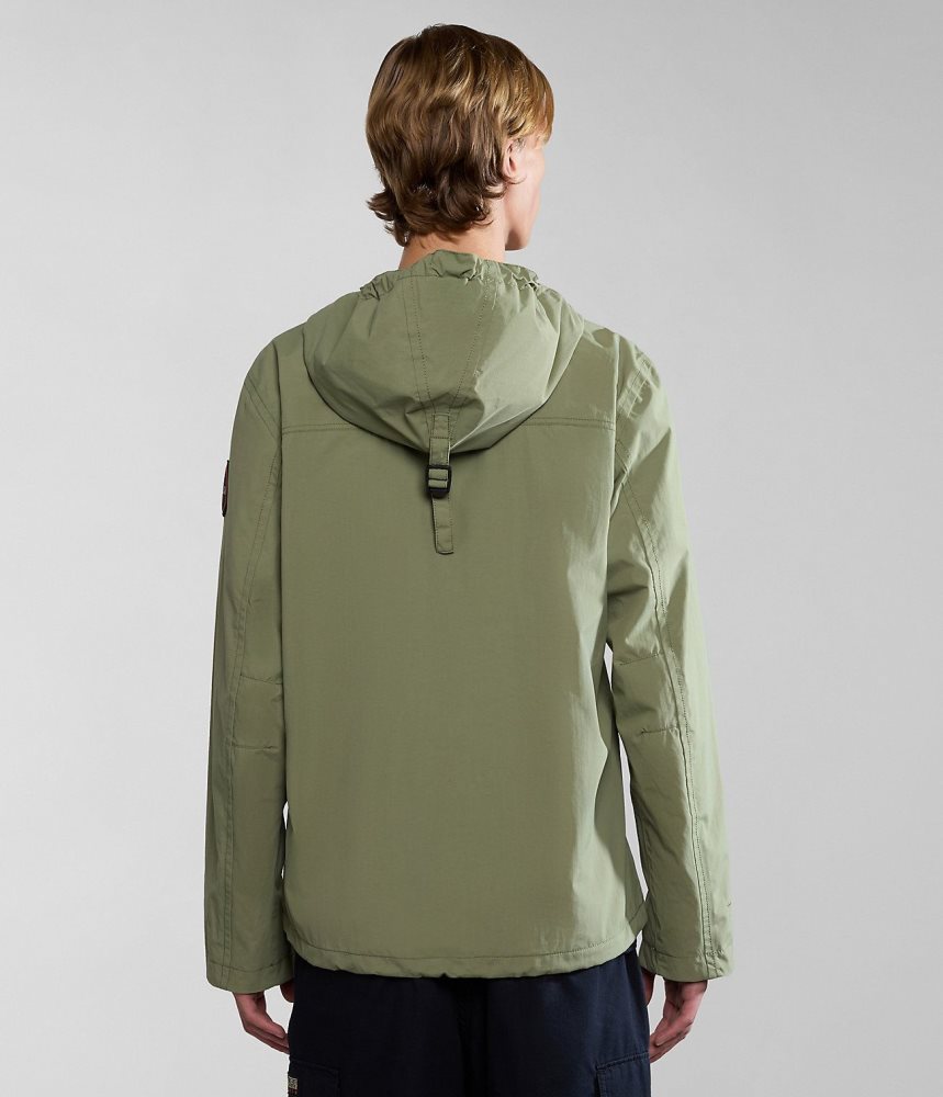 Αντιανεμικό Napapijri Rainforest Open Summer Jacket ανδρικα πρασινο | 924QLXAZC