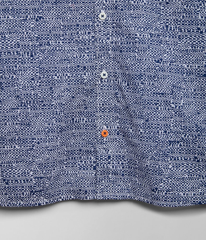 πουκαμισα Napapijri Ronge Short Sleeve Shirt ανδρικα μπλε | 389JIWCHK