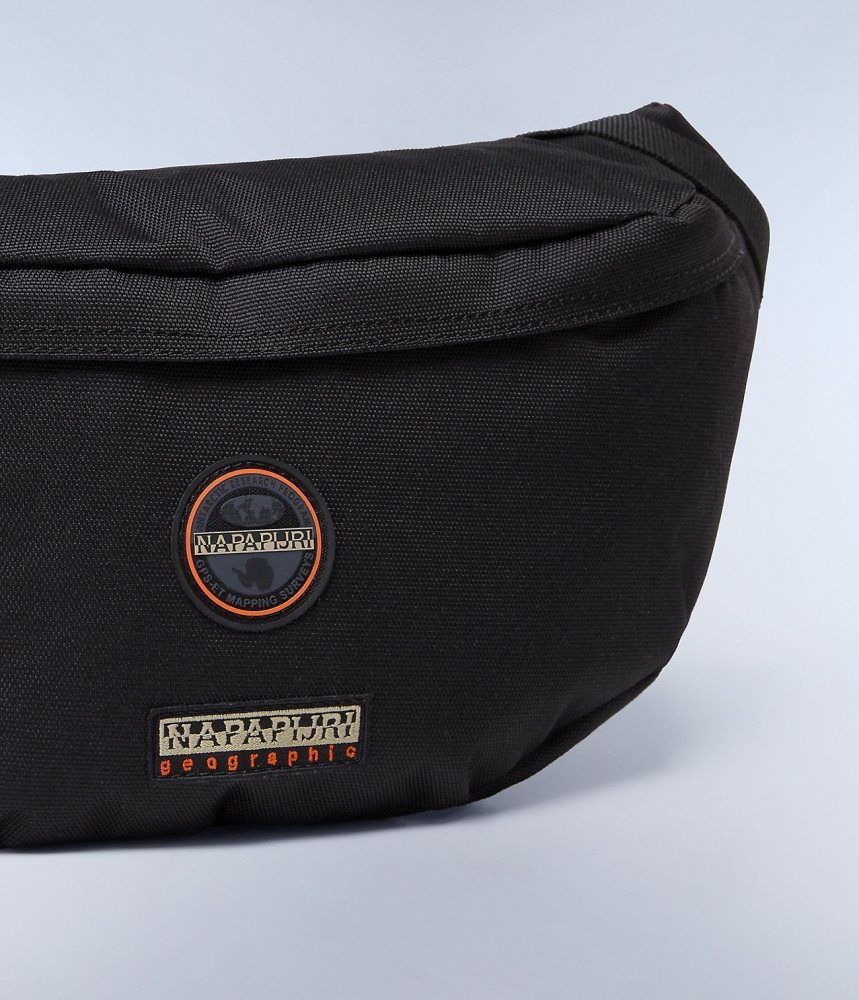 Τσαντεσ Napapijri Voyage Waist Bag παιδικα μαυρα | 206RJCAPV