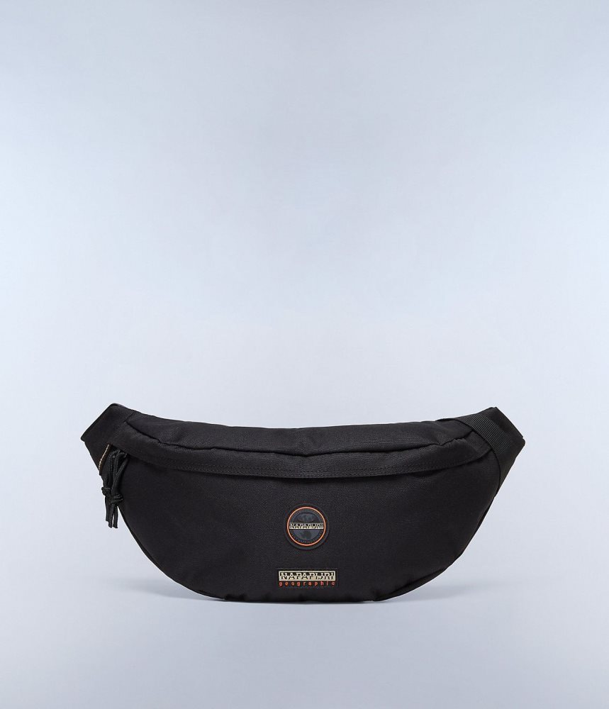 Τσαντεσ Napapijri Voyage Waist Bag παιδικα μαυρα | 206RJCAPV