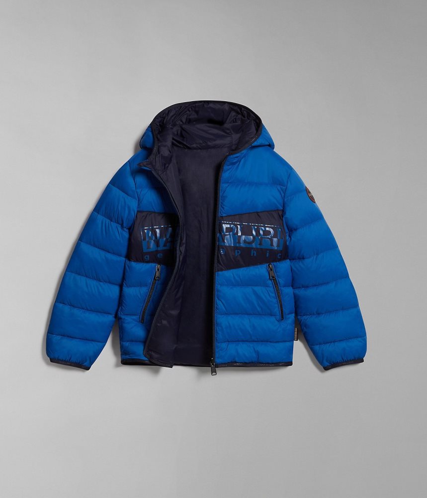 Μπουφαν Φουσκωτο Napapijri Aerons Puffer Jacket (4-16 YEARS) παιδικα μπλε | 408CYFMAN