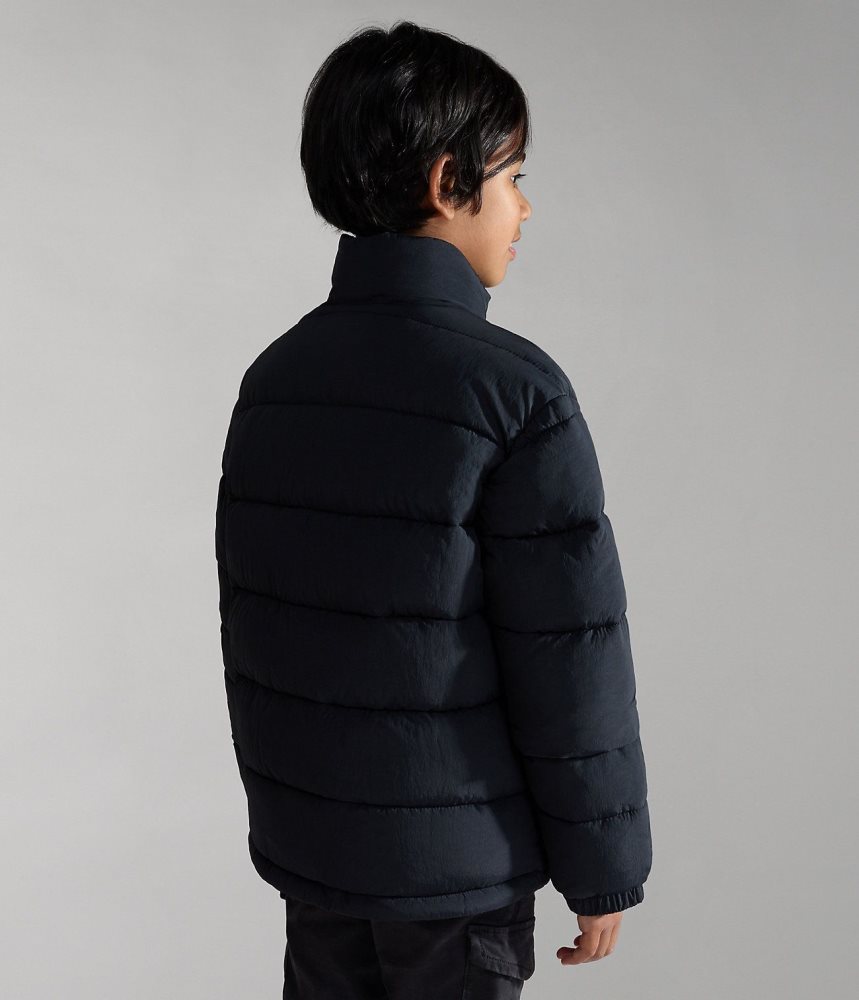 Μπουφάν Βροχής Napapijri Bachar Puffer Jacket (10-16 YEARS) παιδικα μαυρα | 847BVLXRH