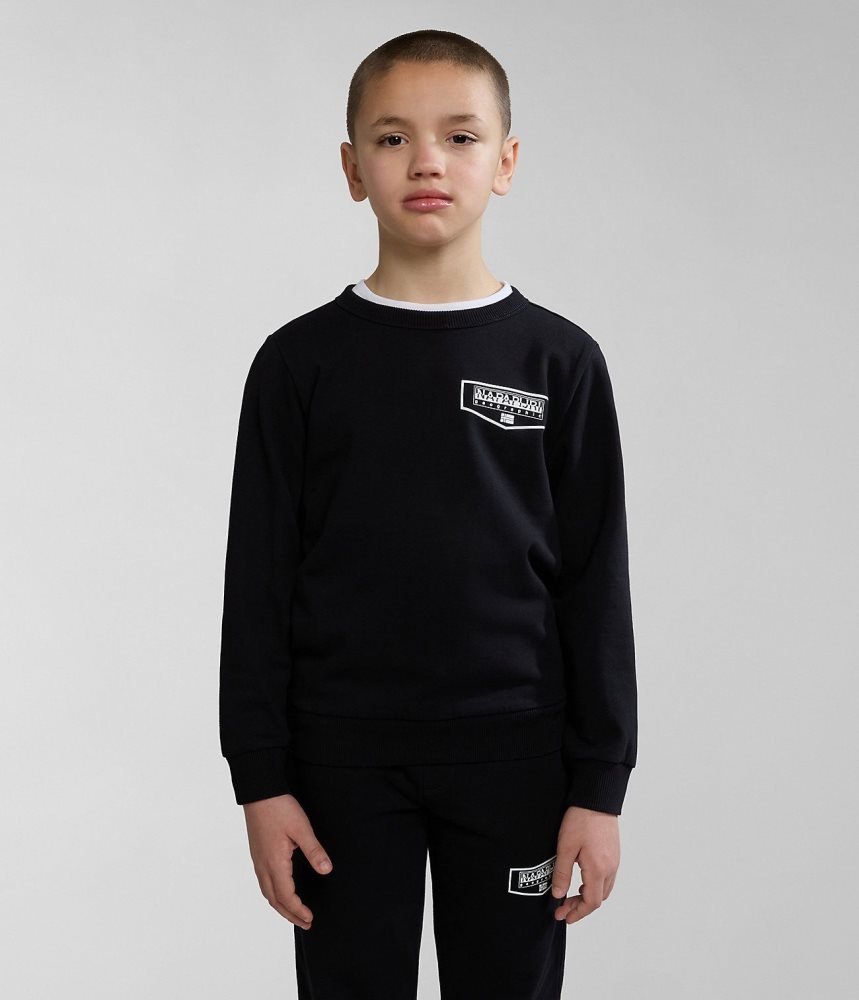 αθλητικεσ φορμεσ Napapijri Cree Tracksuit (4-16 YEARS) παιδικα μαυρα | 152PNHJSO