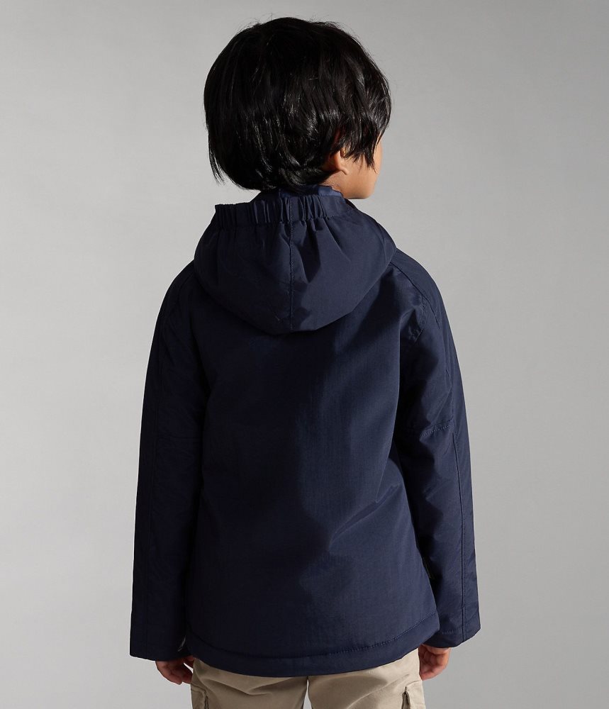 Μπουφάν Βροχής Napapijri Northfarer Winter Anorak Jacket (4-16 YEARS) παιδικα σκούρο μπλε | 105VNFUOR