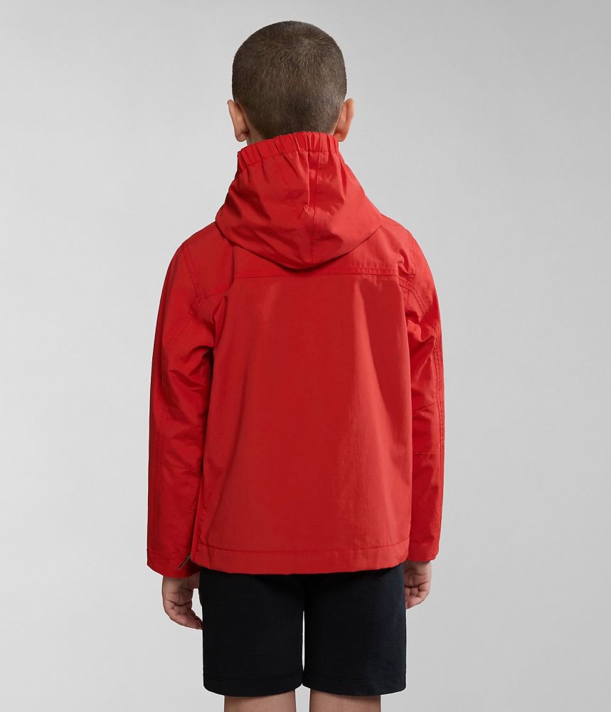 Μπουφάν Βροχής Napapijri Rainforest Summer Anorak Jacket (4-16 YEARS) παιδικα κοκκινα | 094POANQG