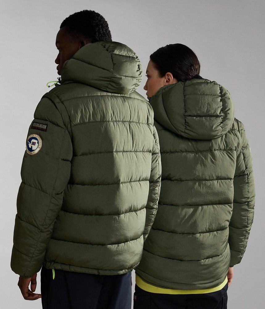 Μπουφαν Φουσκωτο Napapijri Rick Puffer Jacket γυναικεια Χακί πρασινο | 491QJVPLE