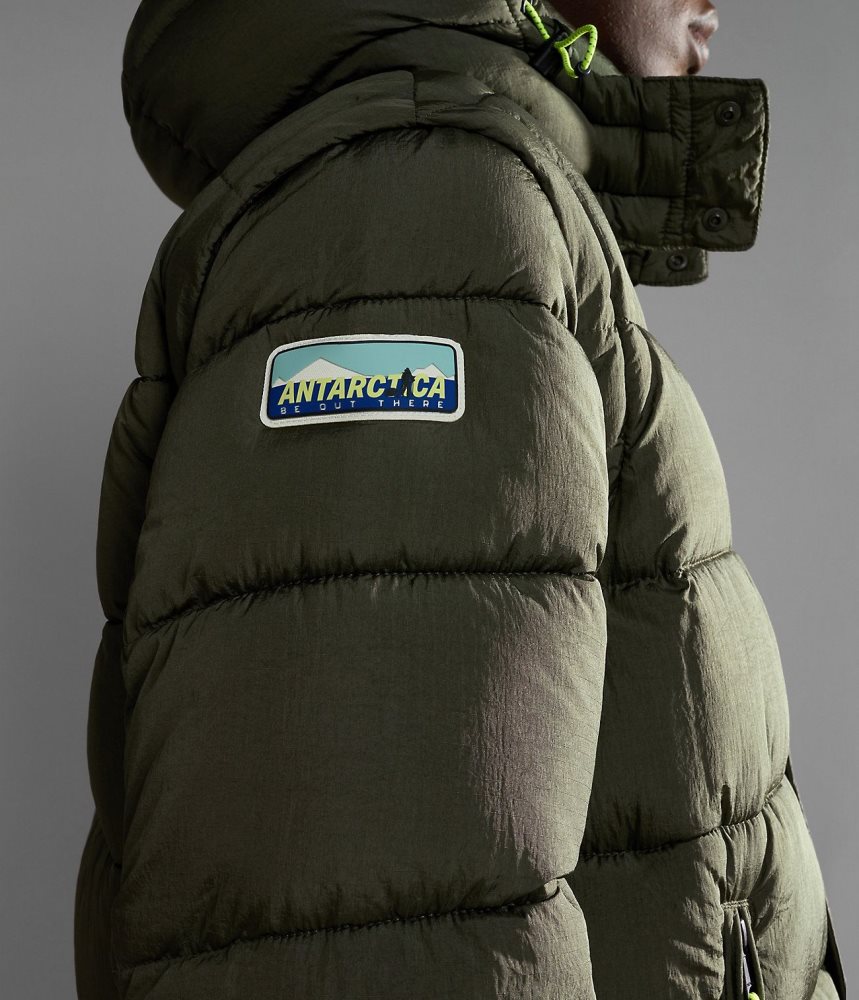 Μπουφαν Φουσκωτο Napapijri Rick Puffer Jacket γυναικεια Χακί πρασινο | 491QJVPLE