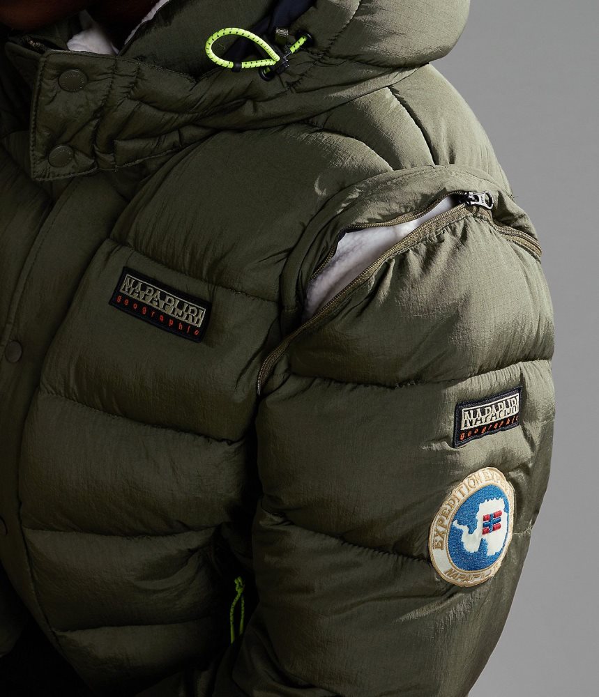 Μπουφαν Φουσκωτο Napapijri Rick Puffer Jacket γυναικεια Χακί πρασινο | 491QJVPLE