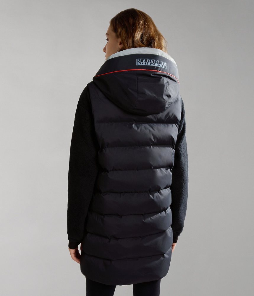 Μπουφαν Φουσκωτο Napapijri Thermo Puffer Vest γυναικεια μαυρα | 871HJIGZL