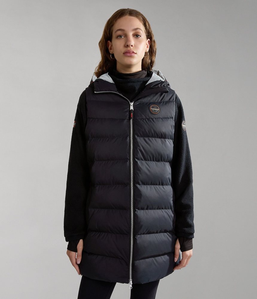 Μπουφαν Φουσκωτο Napapijri Thermo Puffer Vest γυναικεια μαυρα | 871HJIGZL