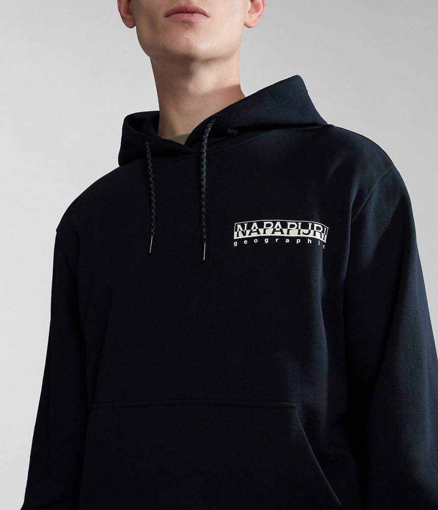 Φουτερ με Κουκουλα Napapijri Boyd Hoodie γυναικεια μαυρα | 408UGSRDK