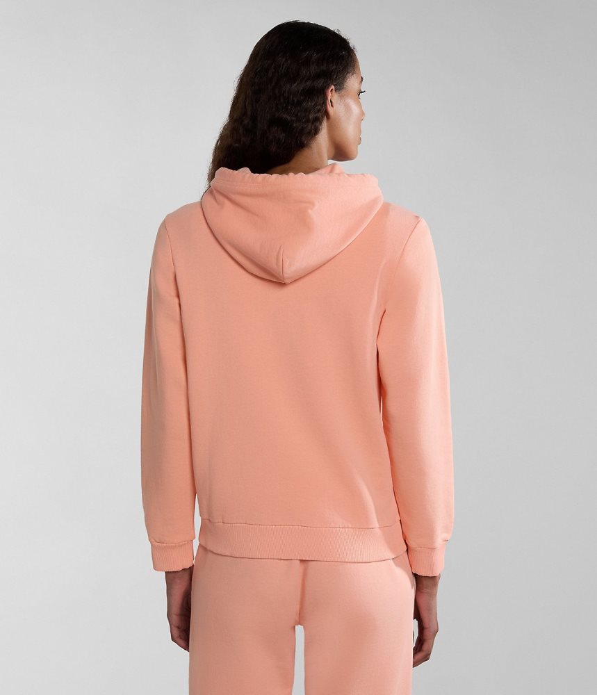 Φουτερ με Κουκουλα Napapijri Iaato Summer Hoodie γυναικεια ροζ | 374RCSLTQ