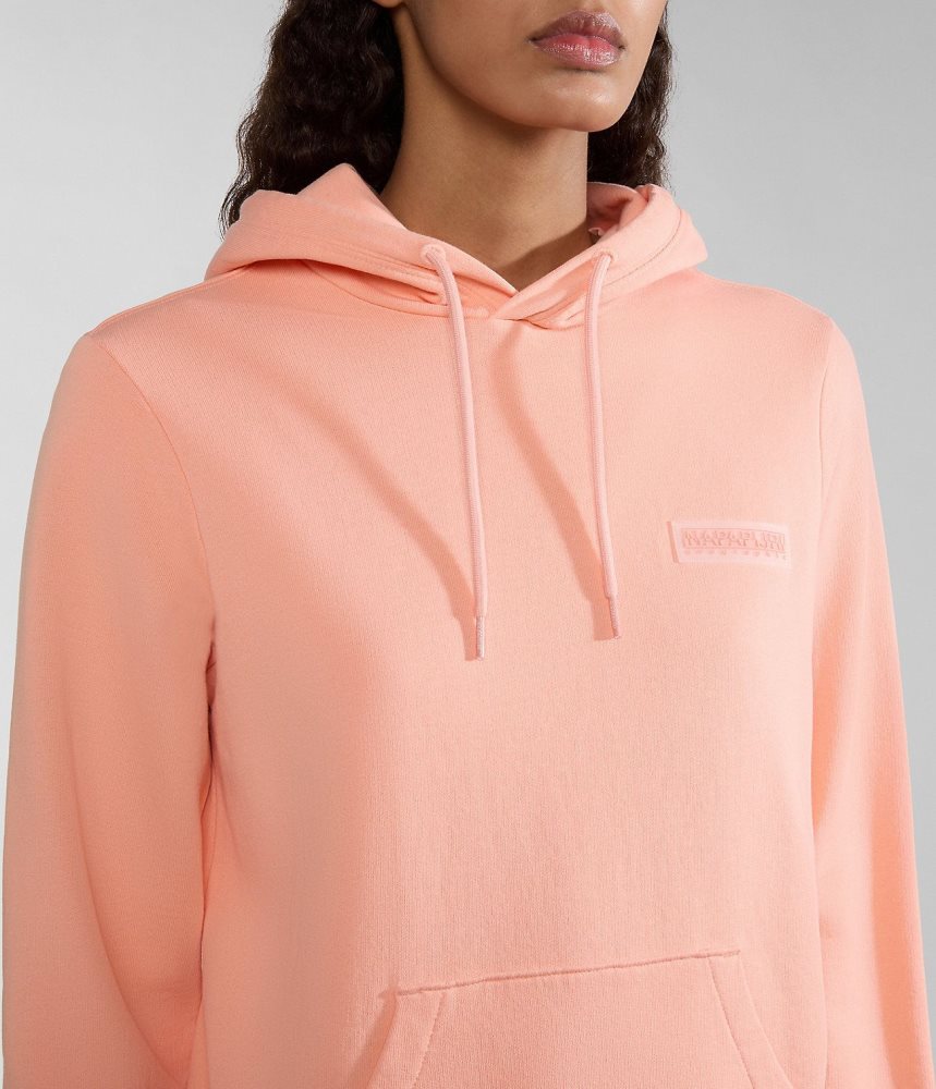 Φουτερ με Κουκουλα Napapijri Iaato Summer Hoodie γυναικεια ροζ | 374RCSLTQ