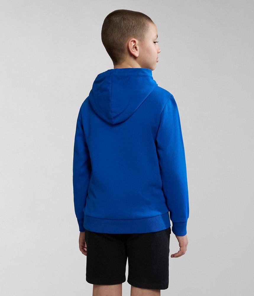 Φουτερ με Κουκουλα Napapijri Kitik Hoodie (4-16 YEARS) παιδικα μπλε | 285ZRNTDE