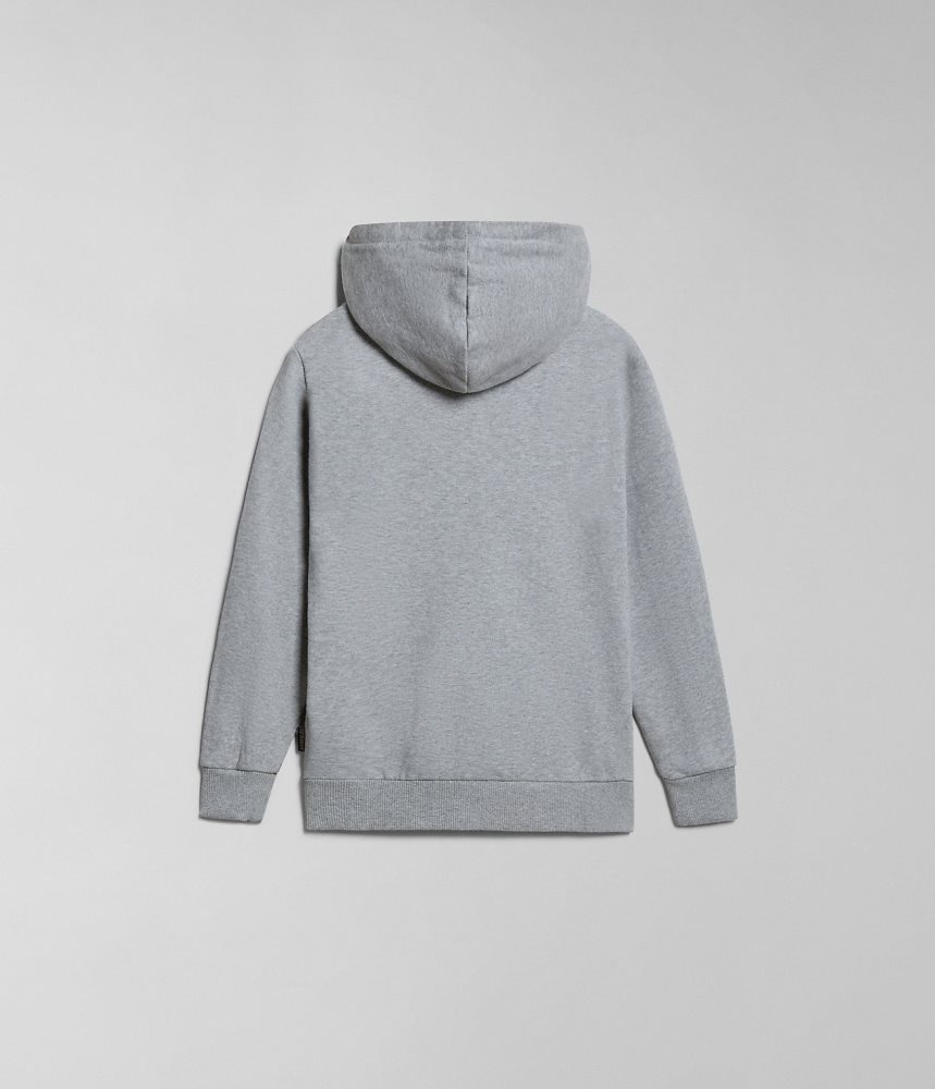 Φουτερ με Κουκουλα Napapijri Kitik Hoodie (4-16 YEARS) παιδικα γκρι | 389AQXEWH