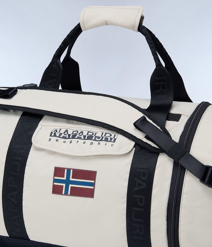 duffle τσαντεσ Napapijri Bering Travel Duffle Bag παιδικα Μπεζ ασημι | 459CVWPOI