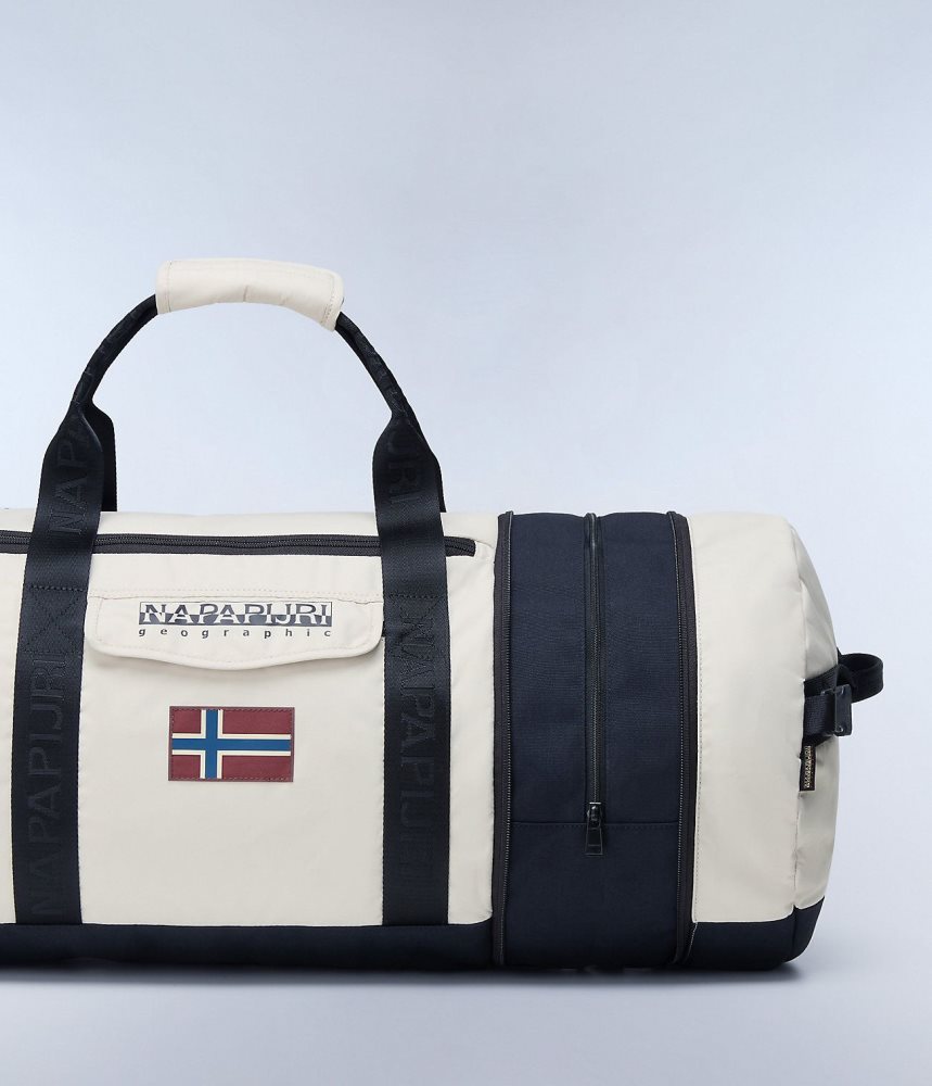 duffle τσαντεσ Napapijri Bering Travel Duffle Bag παιδικα Μπεζ ασημι | 459CVWPOI